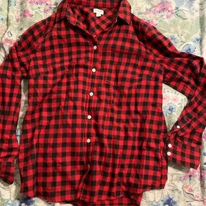 J. Crew women’s flannel button down shirt